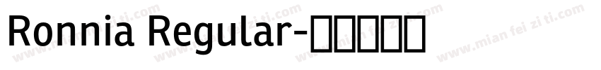 Ronnia Regular字体转换